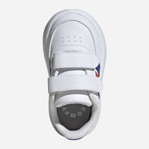 Sneakersy chłopięce na rzepy adidas Breaknet 2.0 Cf I ID5278 26 Białe z wielokolorowym (4066766586161) - obraz 5