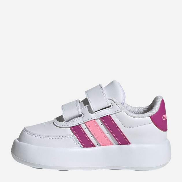 Sneakersy dziecięce dla dziewczynki na rzepy adidas Breaknet 2.0 Cf I ID5279 26.5 Białe (4066765061669) - obraz 3