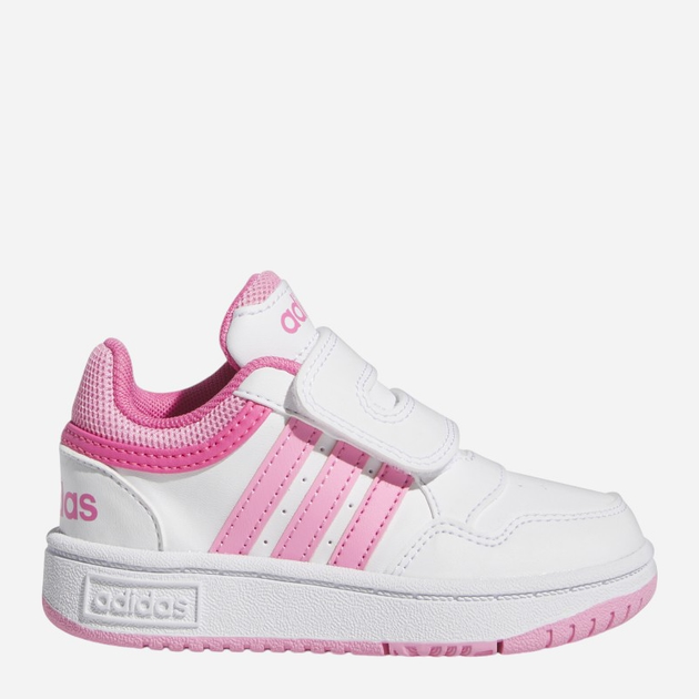 Tenisówki dziecięce dla dziewczynki na rzepy adidas Hoops 3.0 Cf I IG3719 23 Białe (4066765415936) - obraz 1