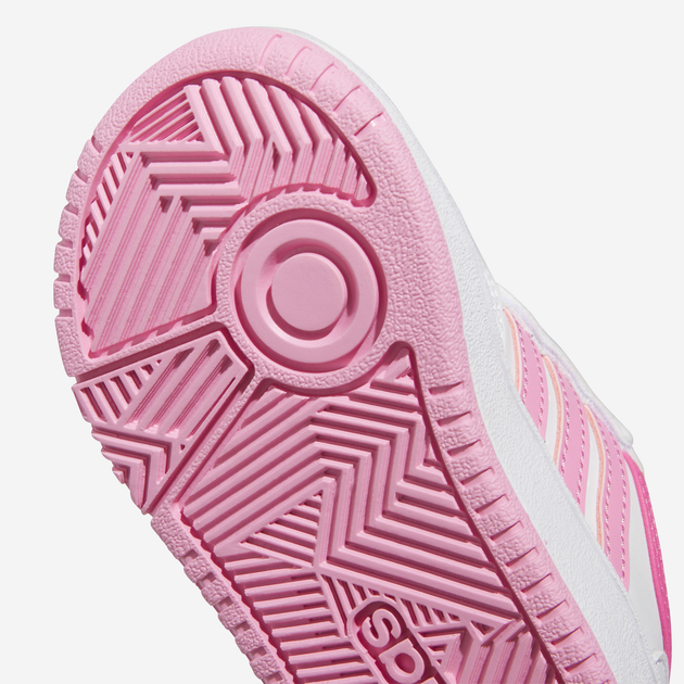Sneakersy dziecięce dla dziewczynki na rzepy adidas Hoops 3.0 Cf I IG3719 23 Białe (4066765415936) - obraz 8