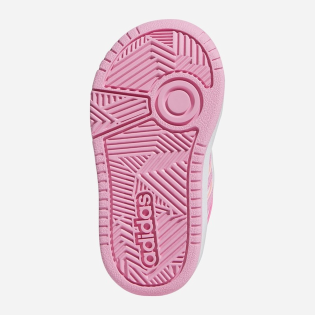 Sneakersy dziecięce dla dziewczynki na rzepy adidas Hoops 3.0 Cf I IG3719 26 Białe (4066765416001) - obraz 6