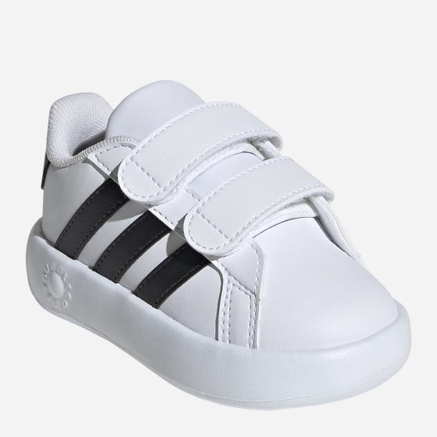 Tenisówki chłopięce na rzepy Adidas Grand Court 2.0 Cf ID5271 23.5 Białe (4066765033079) - obraz 2