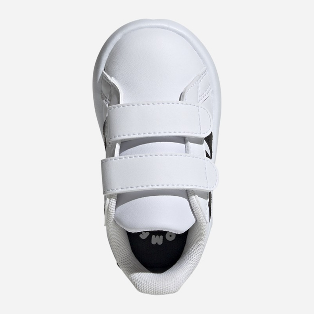 Sneakersy chłopięce na rzepy adidas Grand Court 2.0 Cf ID5271 23.5 Białe (4066765033079) - obraz 6