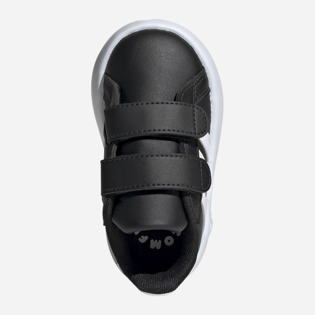 Sneakersy chłopięce na rzepy adidas Grand Court 2.0 Cf ID5272 23.5 Czarne (4066765031334) - obraz 5