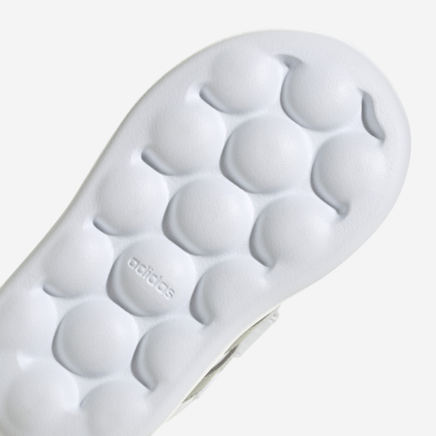 Sneakersy dziecięce dla dziewczynki na rzepy adidas Grand Court 2.0 Cf ID5274 22 Białe ze srebrzystym (4066765031372) - obraz 9