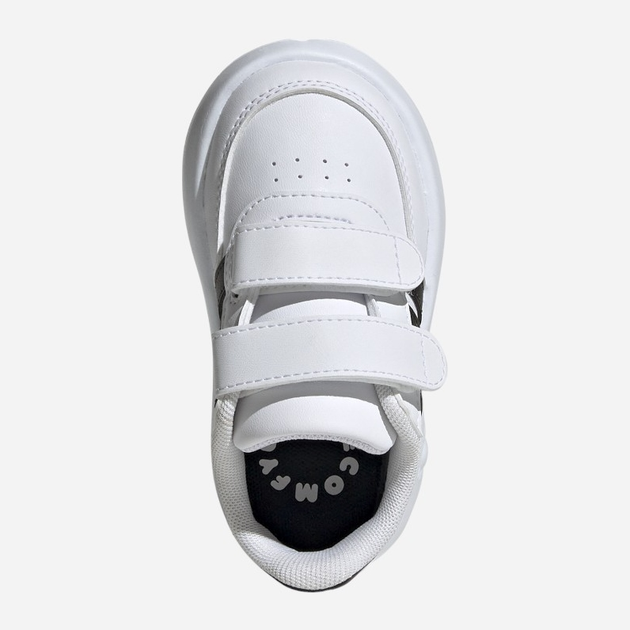 Sneakersy chłopięce adidas Breaknet 2.0 CF I ID5276 22 Białe z czarnym (4066759164727) - obraz 5