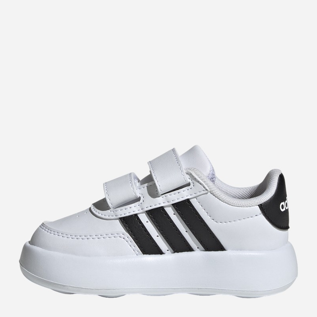 Sneakersy chłopięce adidas Breaknet 2.0 CF I ID5276 25 Białe z czarnym (4066759164642) - obraz 3