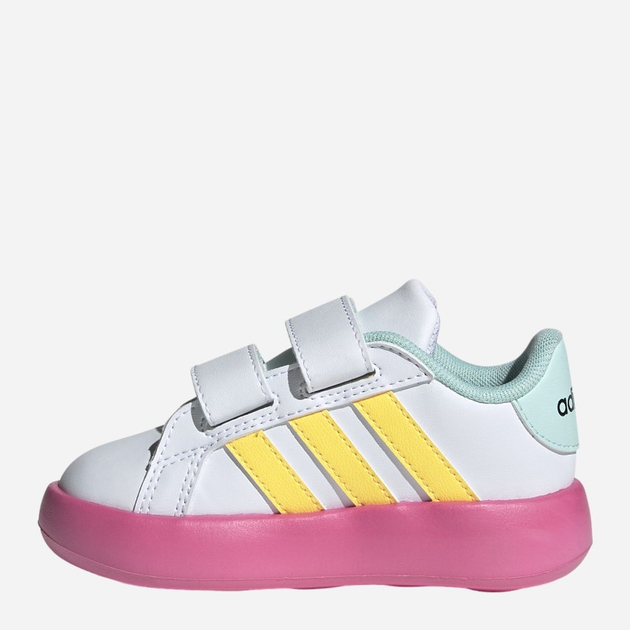 Sneakersy dziecięce dla dziewczynki adidas Grand Court Minnie CF I ID8018 22 Biały/Różowy (4066759472099) - obraz 3
