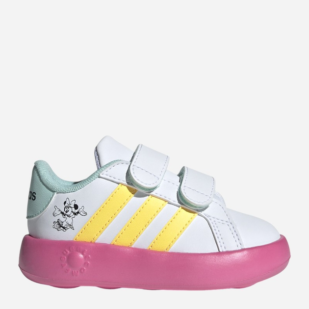 Tenisówki dziecięce dla dziewczynki Adidas Grand Court Minnie CF I ID8018 25 Biały/Różowy (4066759472129) - obraz 1