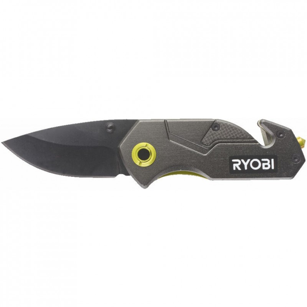 Нож Ryobi складной RFK25T, лезвие 57мм, стропорез, фиксатор лезвий (5132005328) - изображение 1
