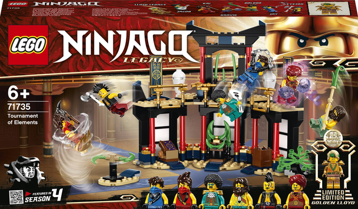 Zestaw konstrukcyjny LEGO Ninjago Turniej żywiołów 283 elementy (71735) - obraz 1
