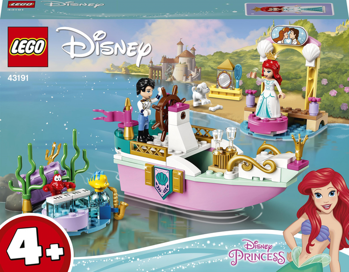 Zestaw konstrukcyjny LEGO Disney Princess Wakacyjna łódź Ariel 114 elementów (43191) - obraz 1