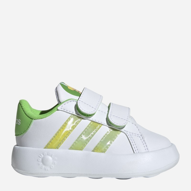 Tenisówki chłopięce na rzepy Adidas Grand Court 2.0 Tin ID8014 24 Białe (4066759475854) - obraz 1