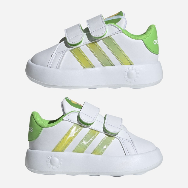 Дитячі кеди для хлопчика adidas Grand Court 2.0 Tin ID8014 25.5 Білі (4066759475823) - зображення 10