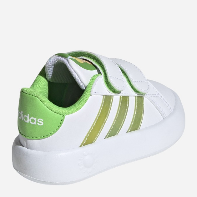 Sneakersy chłopięce na rzepy adidas Grand Court 2.0 Tin ID8014 27 Białe (4066759475755) - obraz 5