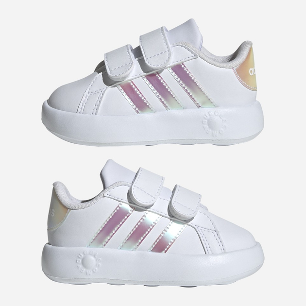 Дитячі кеди для дівчинки adidas Grand Court 2.0 Cf ID5265 27 Білі (4066759487246) - зображення 10