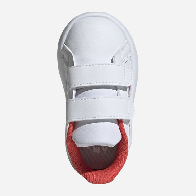 Дитячі кеди для дівчинки adidas Grand Court 2.0 Cf IG6498 24 Білі з різнокольоровим (4066766671188) - зображення 6