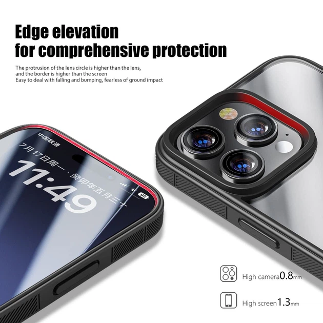 Чохол TPU+PC Pulse для Apple iPhone 14 Pro (6.1") Black Без бренду - Фото 3 Чохол TPU+PC Pulse для Apple iPhone 14 Pro (6.1") Black Без бренду - зображення 3