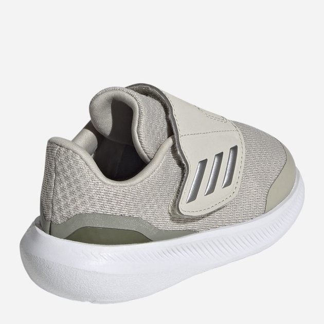 Buty sportowe chłopięce na rzepy adidas Runfalcon 3.0 Ac I IF8593 26.5 Beżowy (4066765338709) - obraz 4