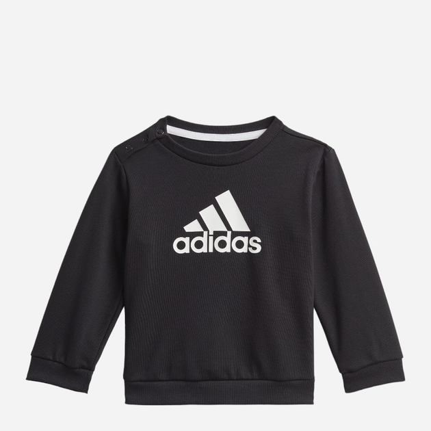 Komplet sportowy (bluza + spodnie) chłopięcy Adidas I Bos Jog Ft GM8977 86 Czarny (4062065376281) - obraz 2