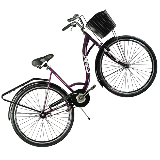Велосипед городской Corso Fortuna 28" рама 20" фиолетовый FR-5198 - Фото 7 Велосипед городской Corso Fortuna 28" рама 20" фиолетовый FR-5198 - изображение 7