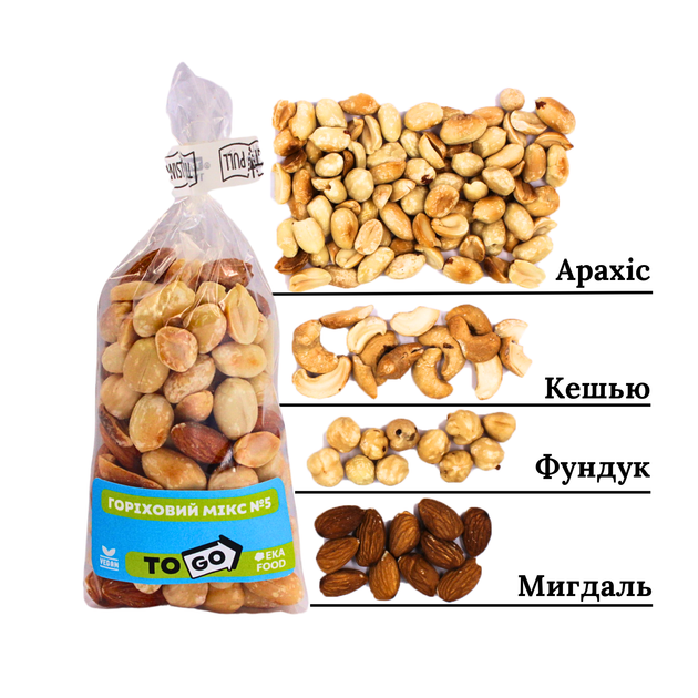 Ореховый микс #5 EKA Food "to go" голубой 70г - Фото 3 Ореховый микс #5 EKA Food "to go" голубой 70г - изображение 3
