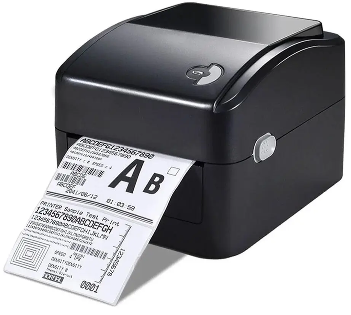 Термопринтер Xprinter XP-420B, принтер етикеток, наклейок, штрих-кодів (Друк ТТН для Нової пошти, Bluetooth, USB, 108 мм, чорний) - зображення 2