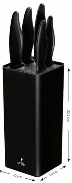 Zestaw noży Smile SNS-6 w bloku 6 elementów (5903151023308) - obraz 3