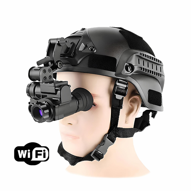 Монокуляр нічного бачення Nectronix NVG10 ПНВ з 6Х зумом wifi та кріпленням на шолом - зображення 1