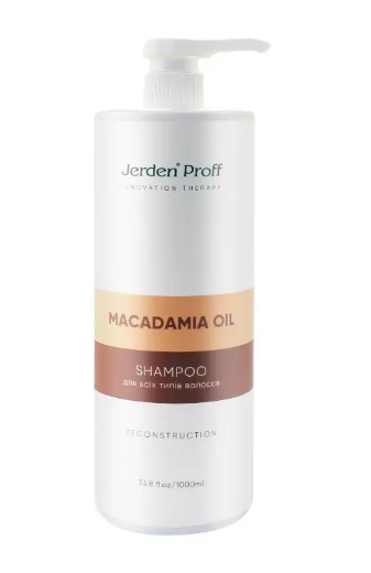 Шампунь для всех типов волос с маслом макадамии Jerden Proff Macadamia Oil 1000 мл - Фото 1 Шампунь для всех типов волос с маслом макадамии Jerden Proff Macadamia Oil 1000 мл - изображение 1