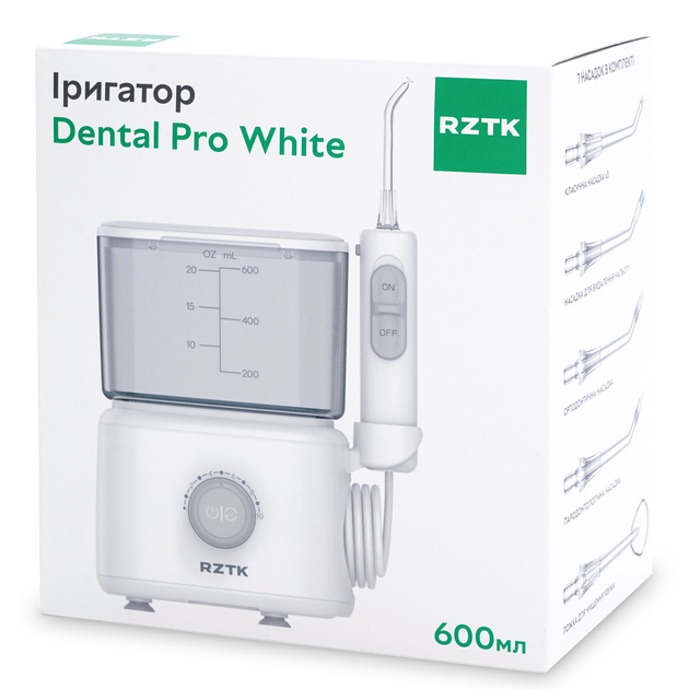 Ирригатор RZTK Dental Pro White 220В - изображение 13