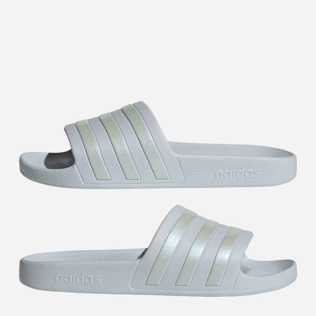 Жіночі шльопанці для пляжу adidas Adilette Aqua IF0894 42 Сірі з золотистим (4066765076199) - зображення 9