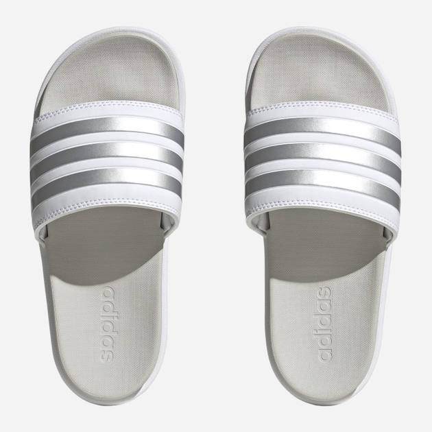 Klapki damskie na platformie adidas Adilette Platform IE9703 40.5 Białe (4066754066637) - obraz 5