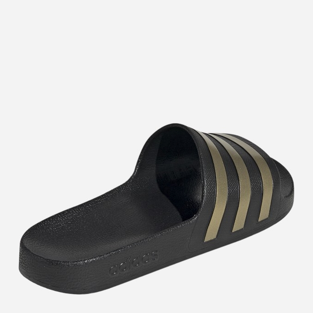Klapki basenowe damskie adidas Adilette Aqua EG1758 37 Czarne z złocistym (4062051398006) - obraz 4