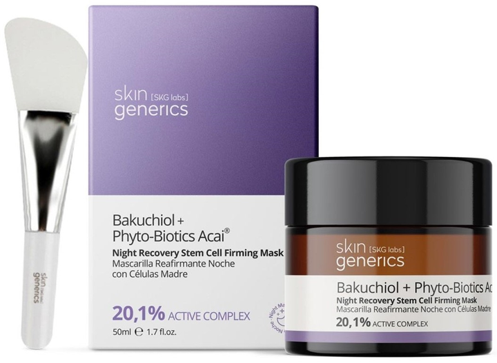 Зміцнювальна нічна маска для обличчя Skin Generics Bkuchiol Phyto-Biotics Acai Stem Cell Firming 50 мл (8436559351058) - зображення 2