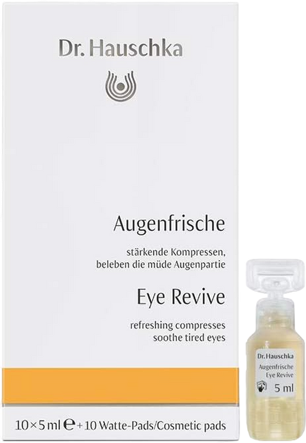 Chłodzące kompresy pod oczy Dr. Hauschka Eye Revive Refreshing Compresses w ampułkach 10 x 5 ml (4020829077041) - obraz 2