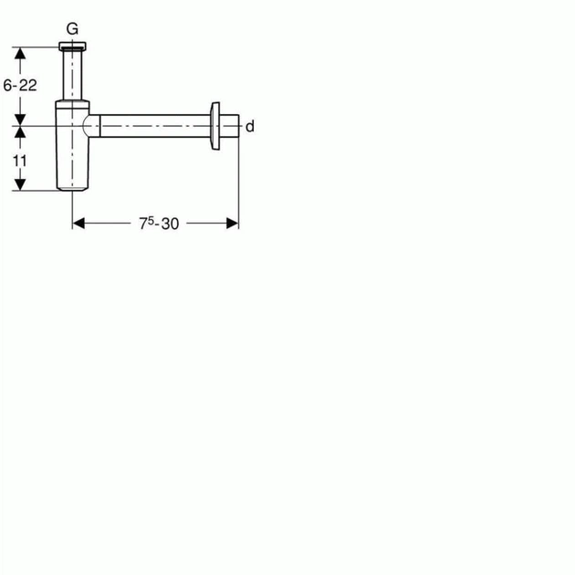 Сифон для раковин Geberit Uniflex 151.034.11.1 - зображення 2