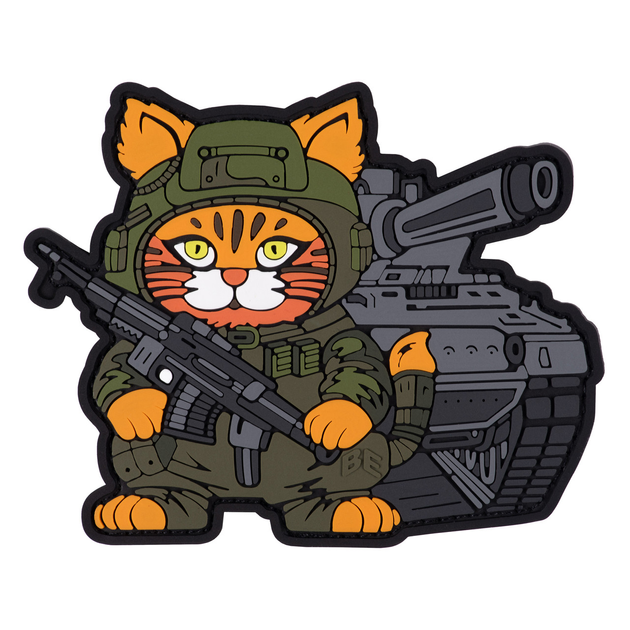 ПВХ Патч "Кіт-танкіст" - Brand Element - зображення 1