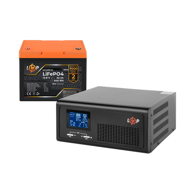 Комплект резервного питания LogicPower B430 + литиевая (LiFePO4) батарея 640 Wh - Фото 1 Комплект резервного питания LogicPower B430 + литиевая (LiFePO4) батарея 640 Wh - изображение 1
