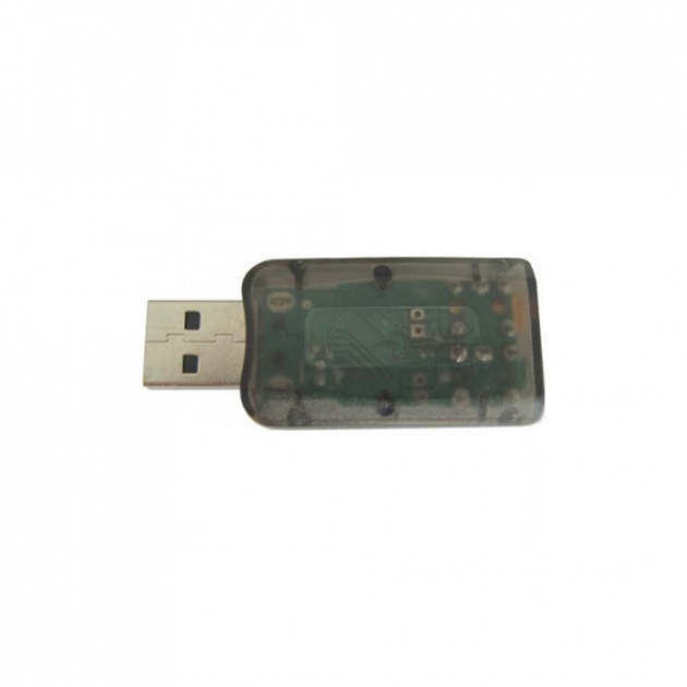 Звуковая плата Dynamode USB 6(5.1) 3D RTL dark gray (USB-SOUNDCARD2.0 black) (198703) - изображение 2