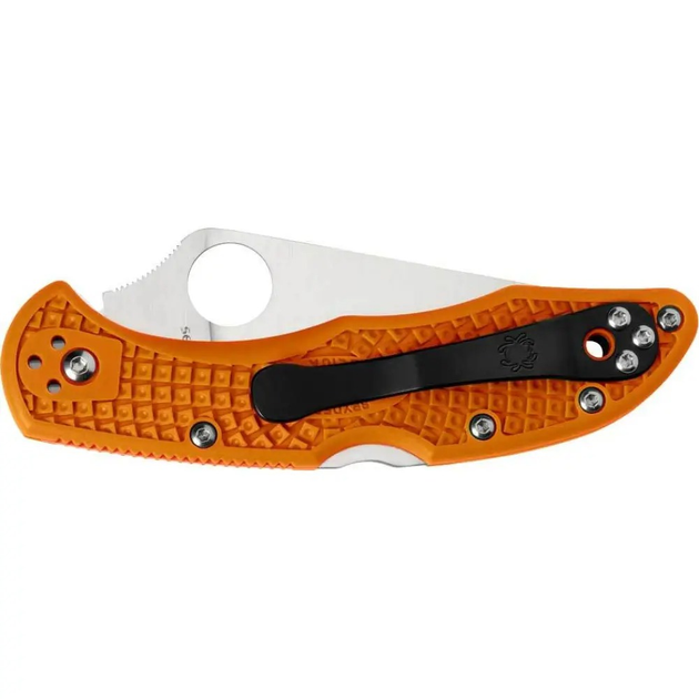 Нож Spyderco Delica 4 Flat Ground Оранжевый (1013-87.11.71) - изображение 2