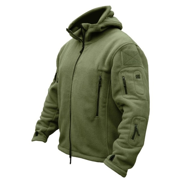 Флисовая кофта тактический Kombat UK Recon Hoodie XXL Оливковый (1000-kb-rh-olgr-xxl) - изображение 2