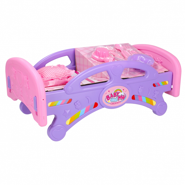 Łóżko dla lalek Mega Creative Baby and Me z akcesoriami (5908275125259) - obraz 3