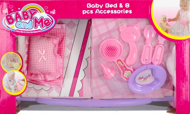 Łóżko dla lalek Mega Creative Baby and Me z akcesoriami (5908275125259) - obraz 9