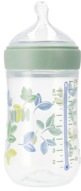Butelka do karmienia Nuk For Nature M ze smoczkiem silikonowym Zielona 260 ml (4008600441168) - obraz 3