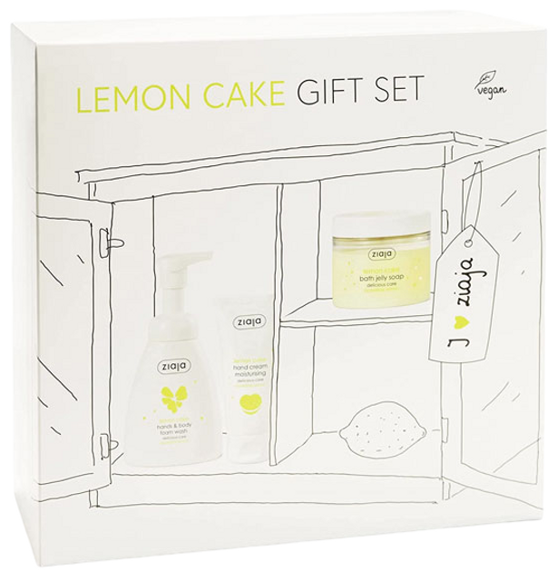 Набір косметики для догляду Ziaja Lemon Cake Крем для рук 50 мл + Мило для ванни 260 мл + Піна для тіла 250 мл (5901887050094) - зображення 1