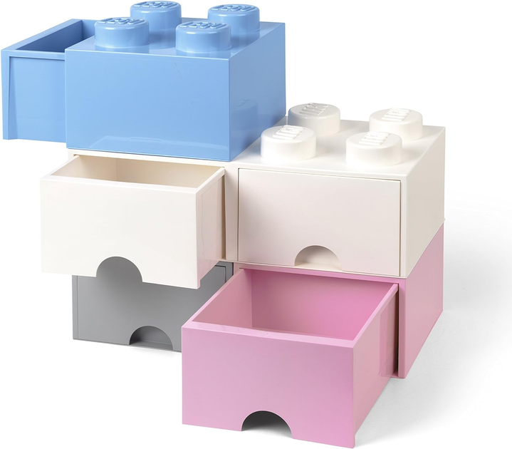 Pojemnik LEGO Storage Brick 8 z szufladami do przechowywania Biały (40061735) - obraz 6