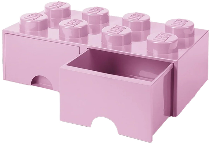 Контейнер LEGO Brick Drawer 8 з висувними ящиками для зберігання Рожевий (40061738) - зображення 3