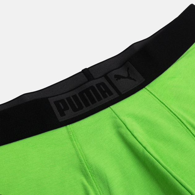 Набір трусів-боксерів чоловічих 3 шт Puma Basic Boxer Placed Logo Elastic 3p 93554807 XL Чорний з салатовим (8720245544924) - зображення 9