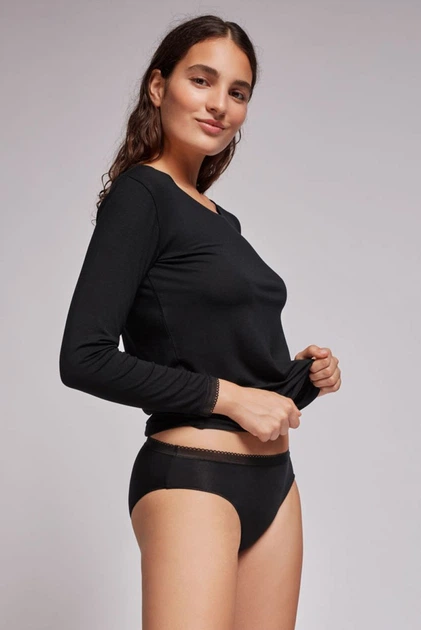 Женская футболка 123P1 Gisela черная XL - изображение 5